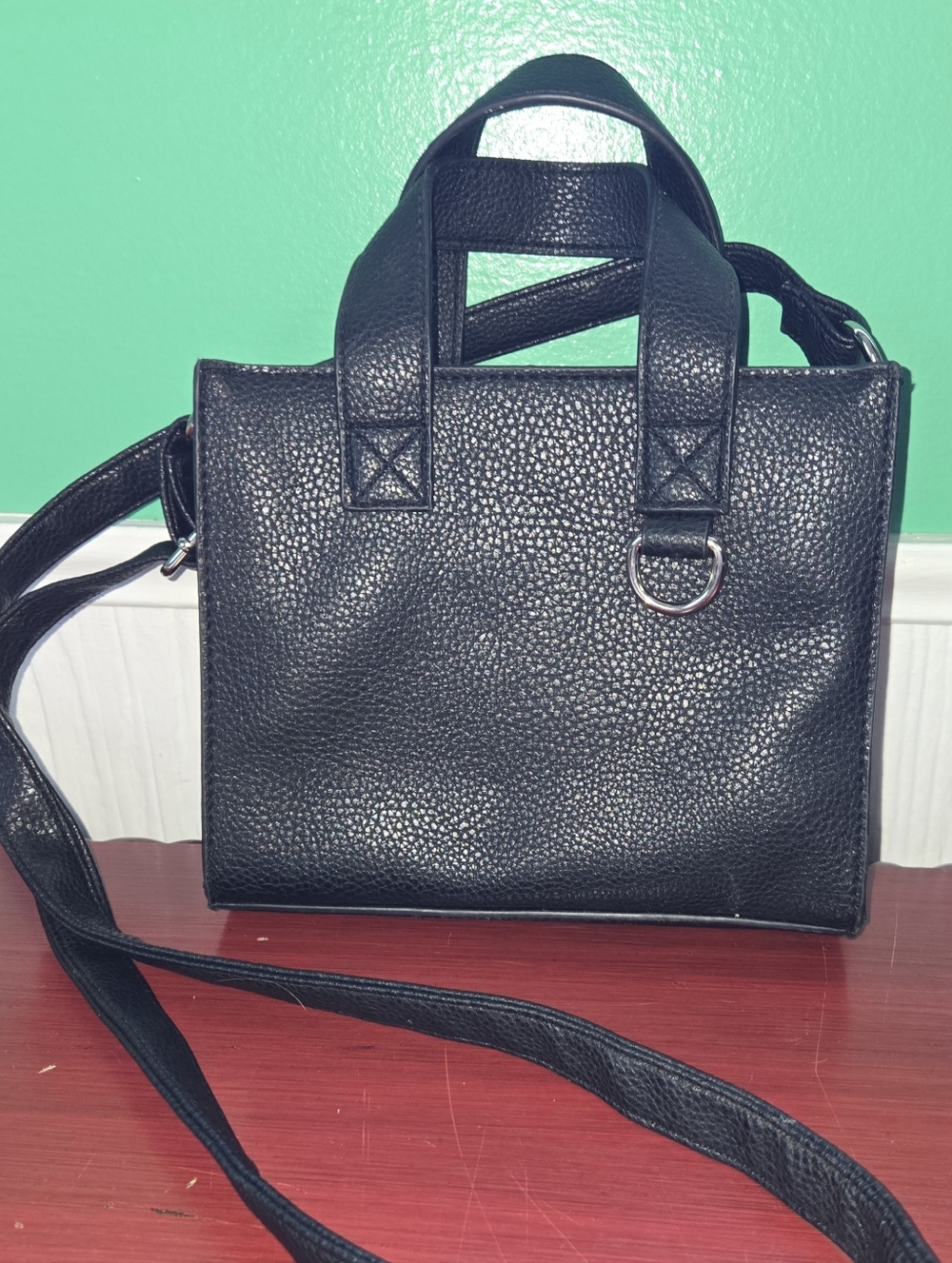 Wild Fable Value Tote Crossbody Faux Leather Top Handle Adjustable Strap Bag